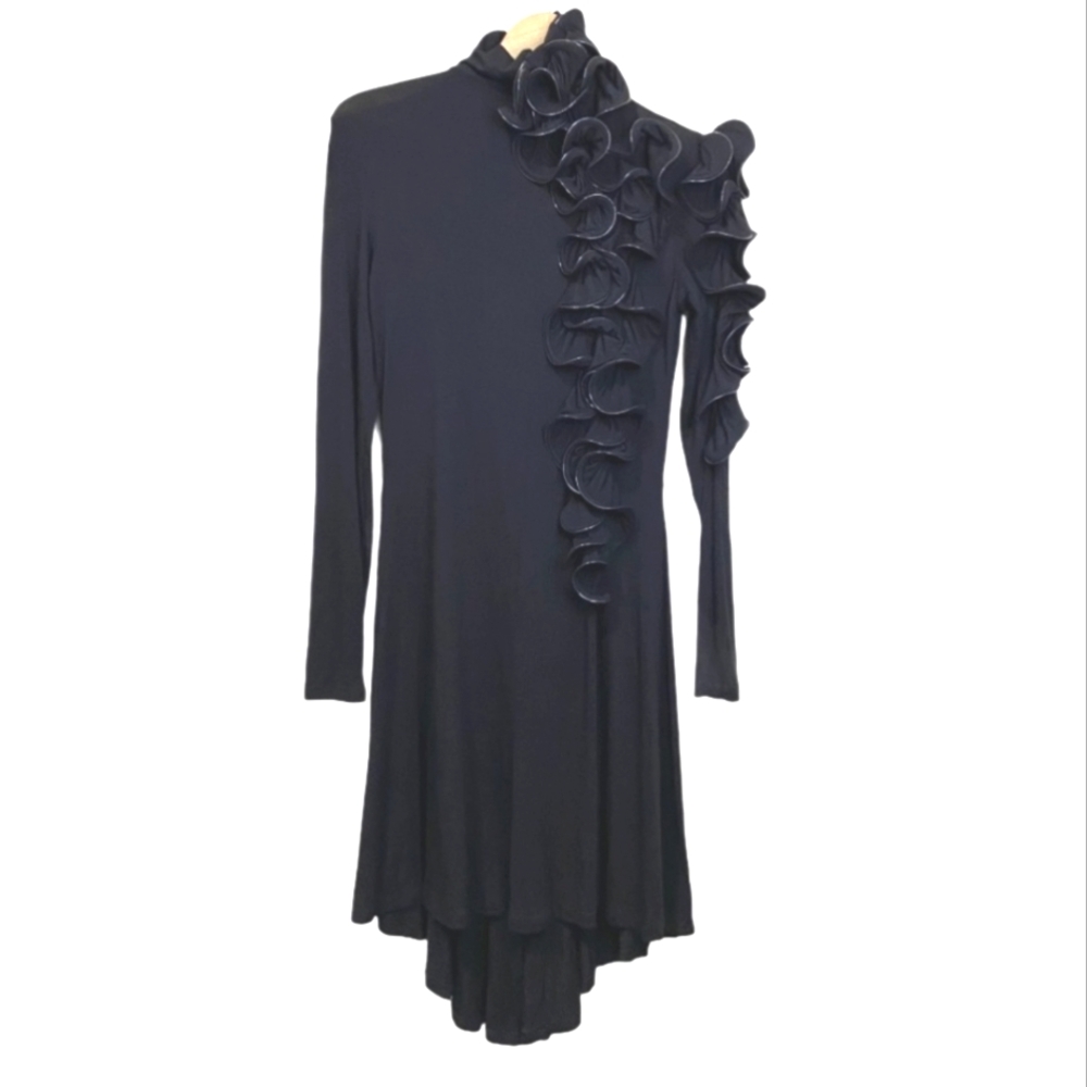 ISABEL DE PEDRO 3D Ruffles Fishtail Dress